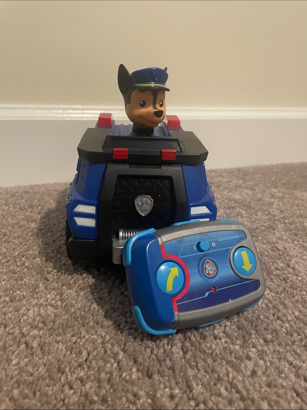 Paw Patrol Chase RC Cruiser Vehicle in Blue with Red Accents